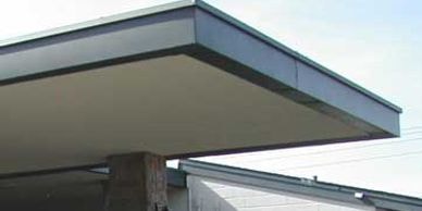 BOX GUTTER installed on building