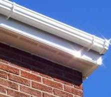 SCULPTURED GUTTER installed on building